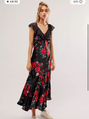 Free People Warm Hearts Midi Dress